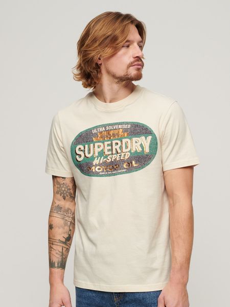 Camiseta Superdry blanco