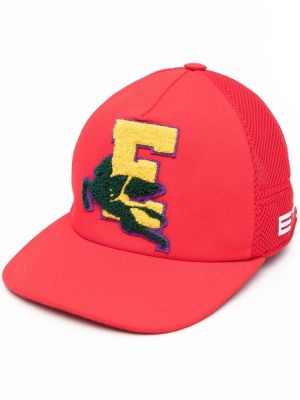 Bomull brodert cap Etro rød