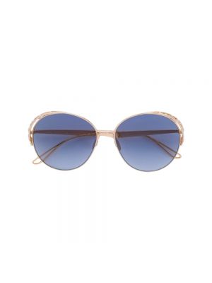 Okulary przeciwsłoneczne Elie Saab niebieskie