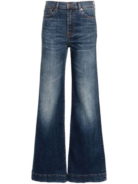 Jeans a zampa baggy 7 For All Mankind blu