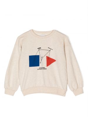 Hoodie con stampa Bobo Choses beige