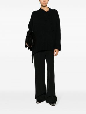 Pletený svetr Yohji Yamamoto černý
