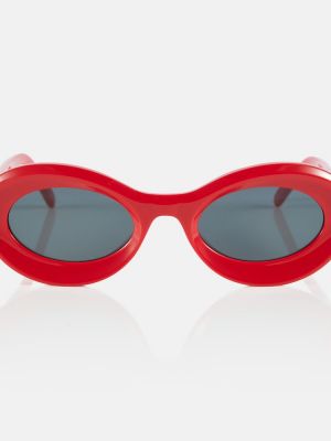 Okulary przeciwsłoneczne Loewe czerwone