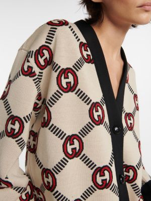 Cardigan di lana reversibile Gucci