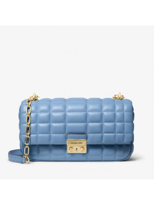 Кожаная сумка Michael Michael Kors синяя