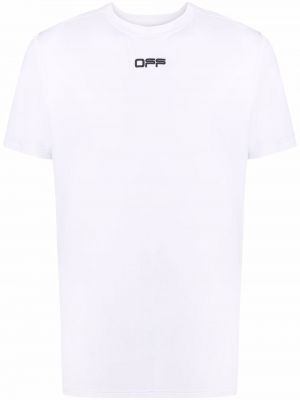T-shirt z nadrukiem z krótkim rękawem Off-white - biały