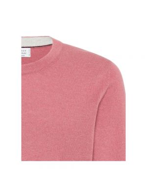 Sweter z kaszmiru Brunello Cucinelli różowy