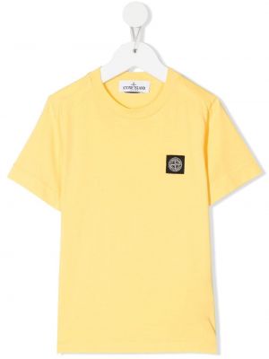 T-shirt för tjejer Stone Island Junior gul