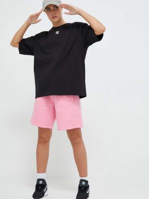 Хлопковая футболка Adidas Originals черная