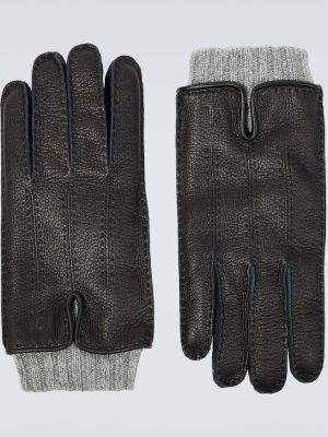 Usnjene rokavice Tod's črna