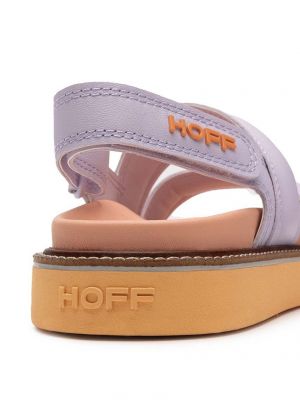 Sandale din piele cu platformă Hoff violet