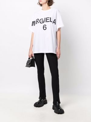 Raštuotas marškinėliai Mm6 Maison Margiela