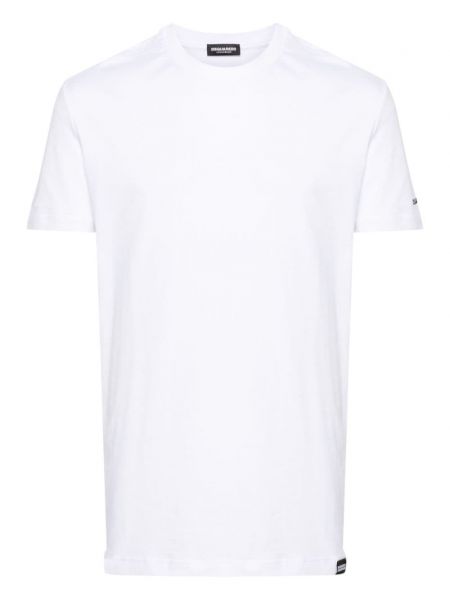 Тениска с кръгло деколте Dsquared2 бяло