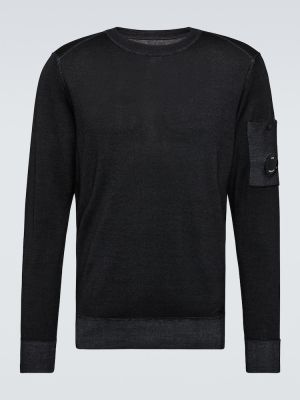Sweter wełniany C.p. Company czarny