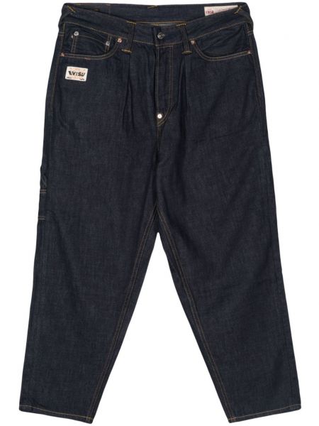 Broderet jeans Evisu blå