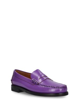 Pantofi loafer din piele Sebago violet