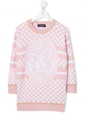 Klänning för tjejer Versace Kids rosa