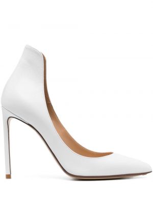 Полуотворени обувки Francesco Russo бяло