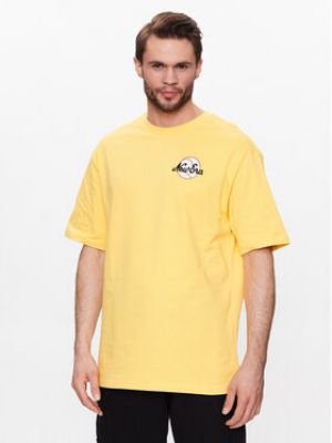 Oversized tričko New Era žluté