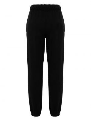 Pantalon brodé en coton en coton Adidas noir