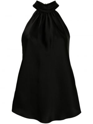 Сатенена блуза Simkhai черно