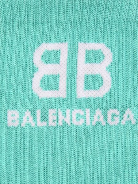 Хлопковые носки Balenciaga зеленые