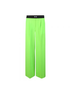 Spodnie klasyczne Msgm zielone