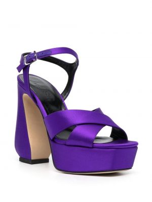 Sandály s přezkou Si Rossi fialové