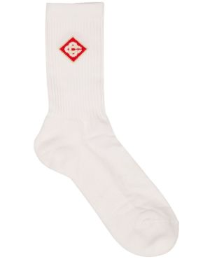 Bavlněné ponožky Casablanca bílé