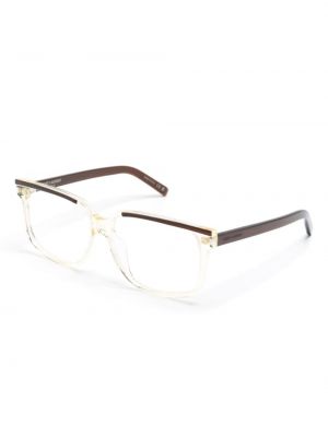 Okulary korekcyjne Saint Laurent Eyewear brązowe