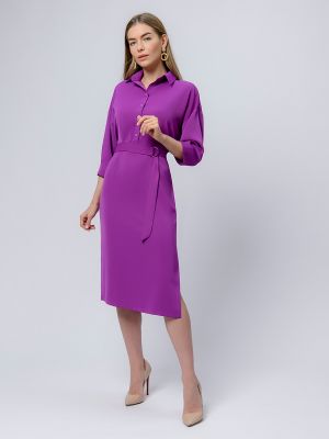 Платье-рубашка 1001 Dress фиолетовое