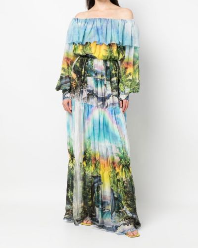 Plisované dlouhé šaty Philipp Plein