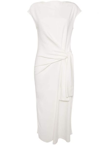 Bavlněné žerzejové šaty jersey Goen.j bílé
