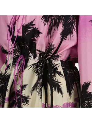 Blusa con estampado manga larga Palm Angels violeta