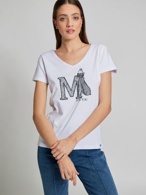 T-krekls ar apdruku Monnari pelēks