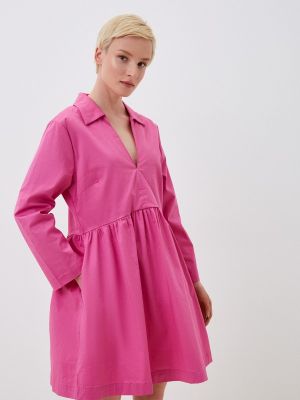 Платье-рубашка W.sharvel розовое