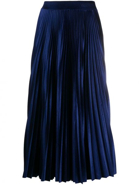 Falda midi Valentino azul
