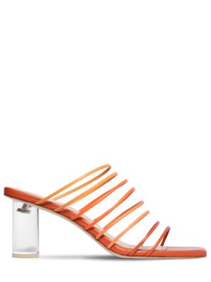 Kožené sandály Rejina Pyo oranžové