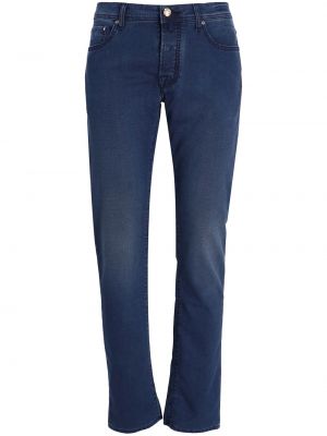 Slim fit skinny fit-jeans Jacob Cohën blå