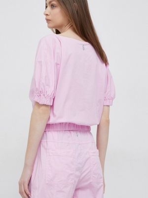 Однотонна блуза Deha рожева