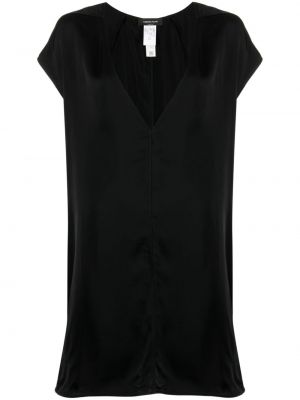 Φόρεμα με λαιμόκοψη v Fabiana Filippi μαύρο