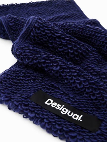 Однотонный шарф Desigual синий