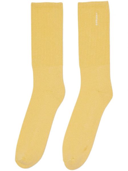 Κάλτσες με κέντημα Sandro κίτρινο