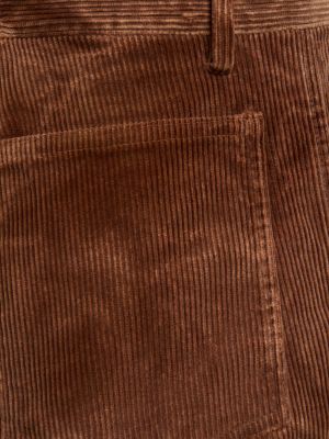 Памучни панталон от рипсено кадифе Comme Des Garçons Shirt синьо