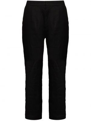 Укороченные брюки с завышенной талией Asceno, черные