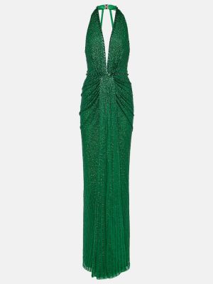 Sukienka długa Jenny Packham zielona