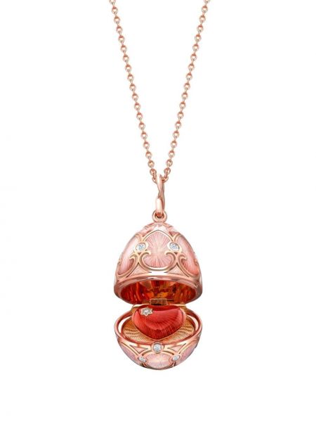 Z růžového zlata náhrdelník Fabergé