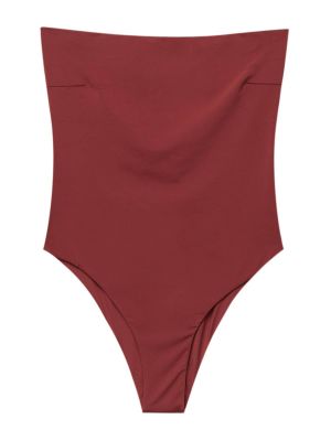 Jednodielne plavky Pull&bear červená