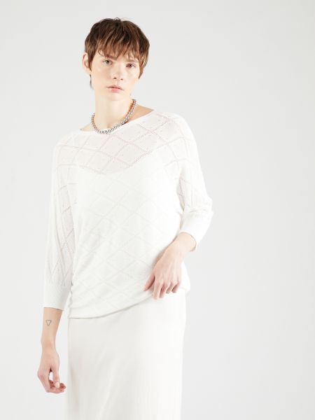 Vlnený sveter Nümph biela