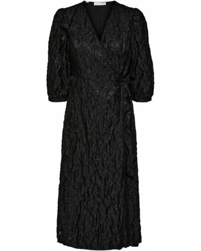 Midi šaty Selected Femme čierna